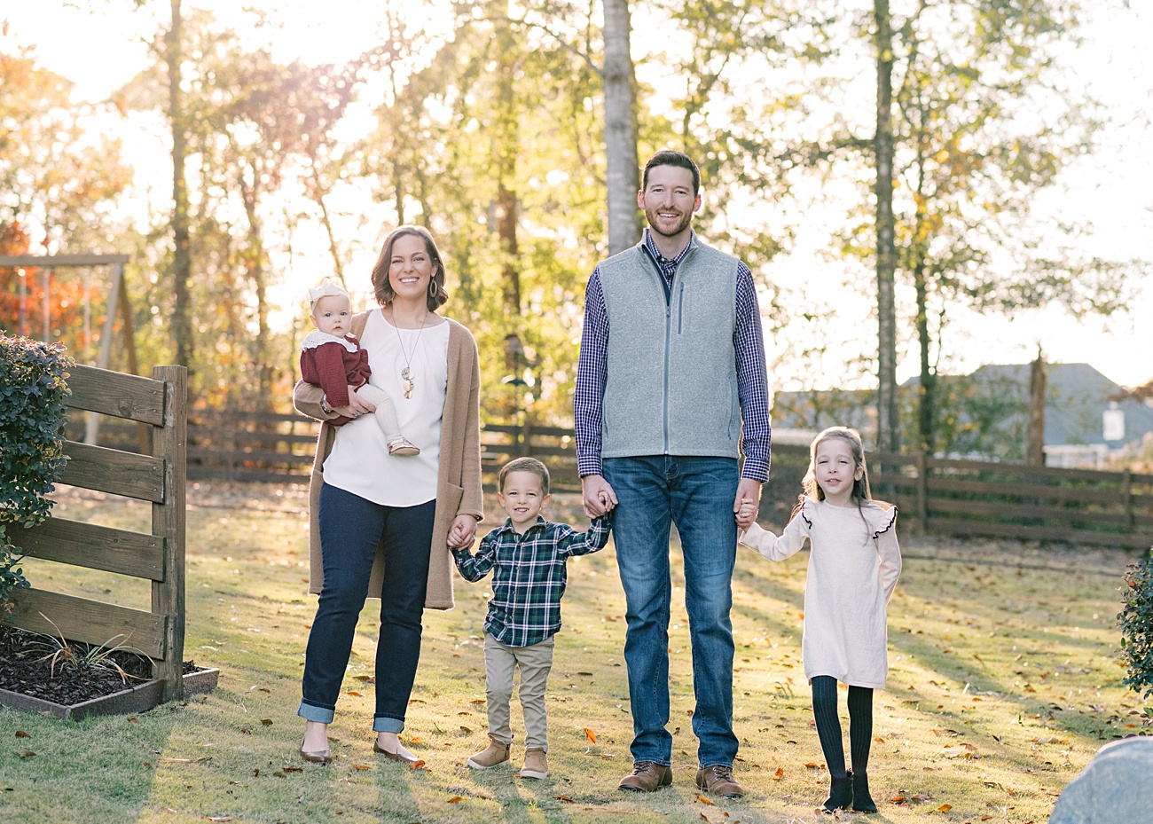 Fall family portraits in Lexington, South Carolina