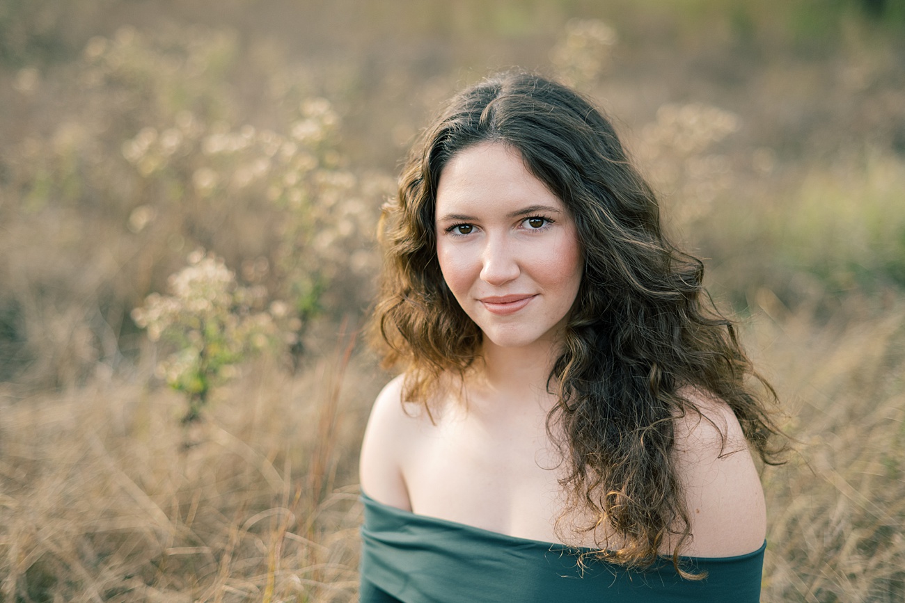 Beautiful outdoor natural light senior portraits in Aiken, SC